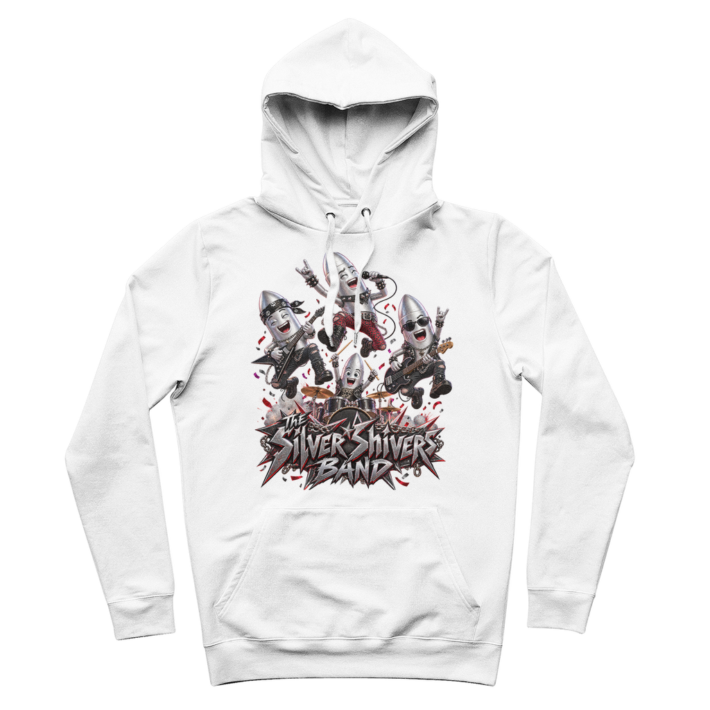 The Silver Shivers Band 100% Organic Cotton Hoodie