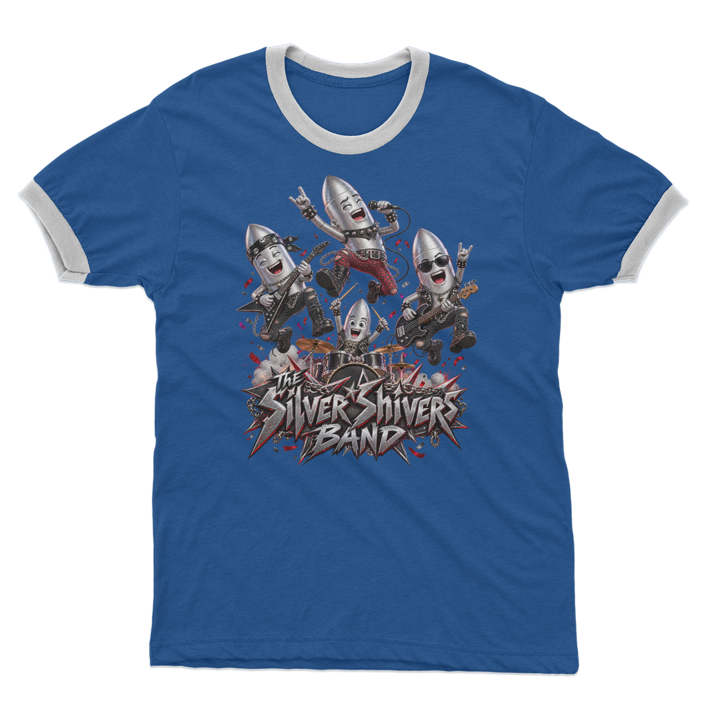 The Silver Shivers Band Adult Ringer T-Shirt