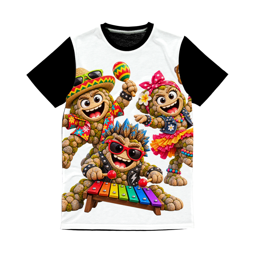 Falling Rocks Collection Classic Sublimation Panel T-Shirt