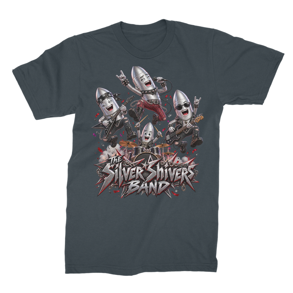 The Silver Shivers Band Unisex Heavy Cotton T-Shirt