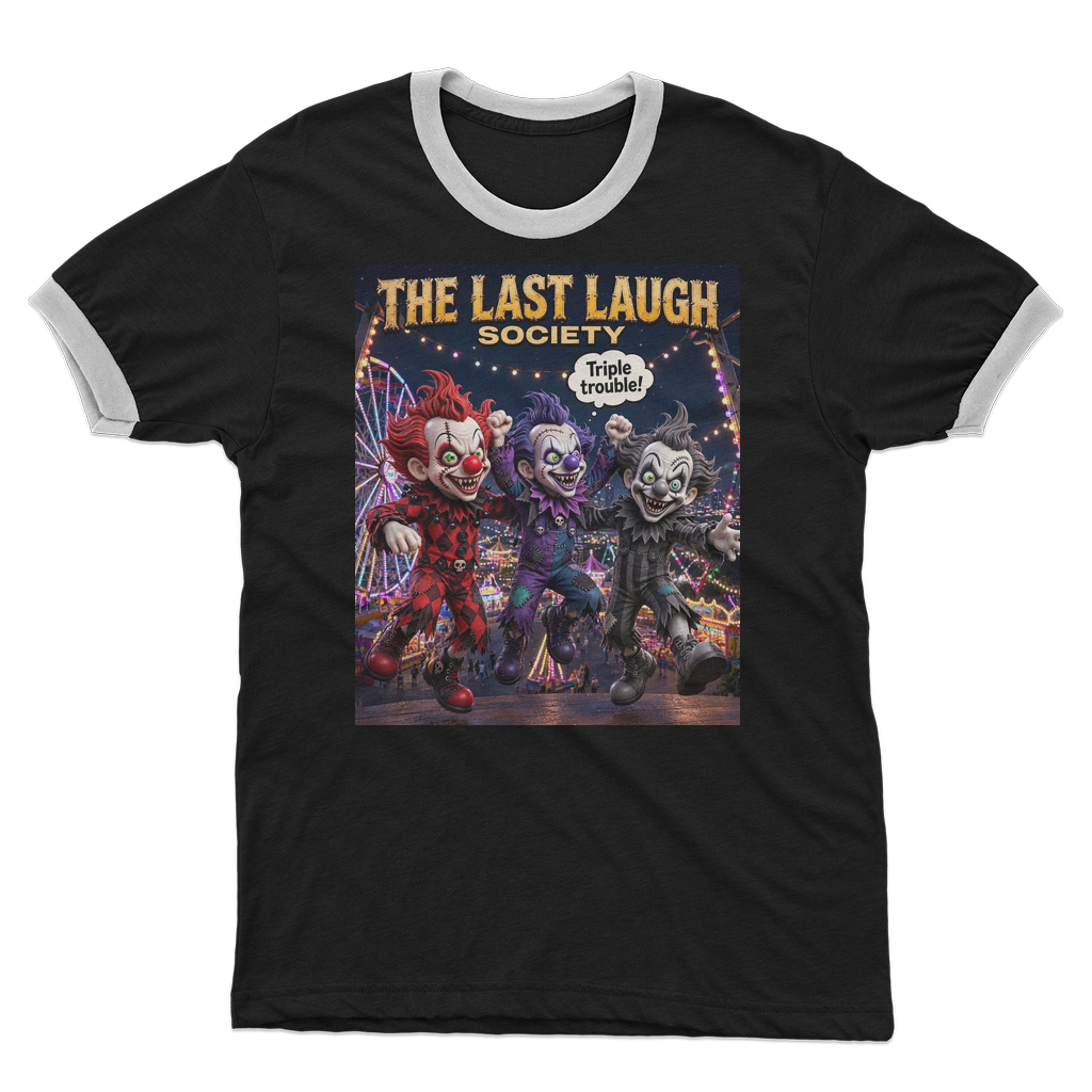 The Last Laugh Society Adult Ringer T-Shirt