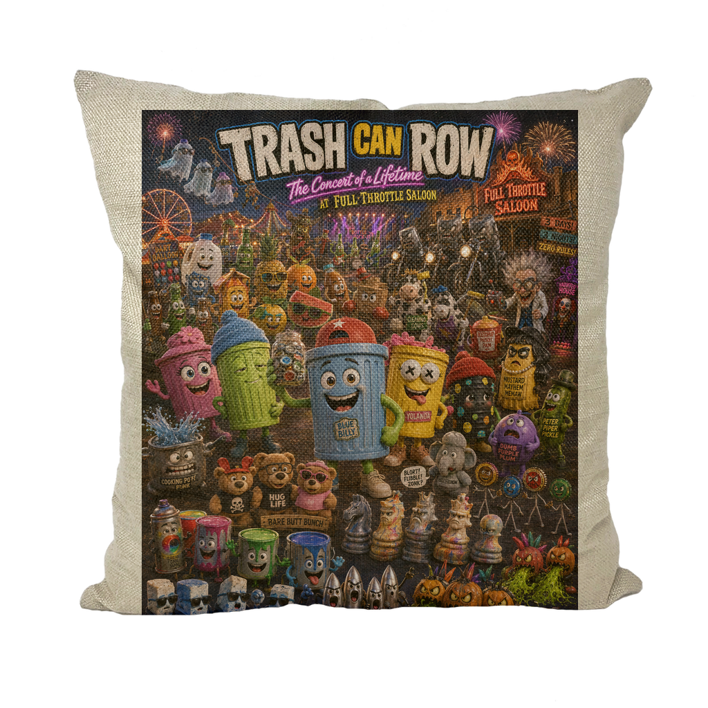 Trash Can Row: Concert for a Lifetime – Throw Pillows