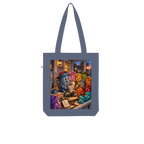 Trash Can Row Organic Tote Bag