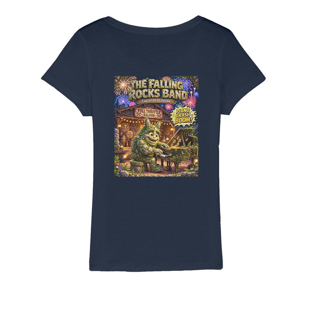 Falling Rocks COllection Organic Jersey Womens T-Shirt