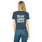 The Last Laugh Society Classic Women's Cropped Raw Edge T-Shirt