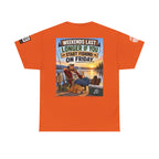 Weekends Last Longer When You Start Fishing Friday Back Graphic Tee