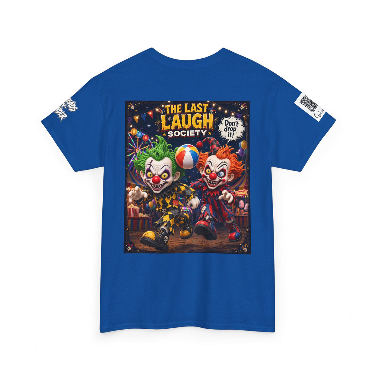 The Last Laugh Society Tee #137 — Carnival Clown Horror Graphic T-Shirt