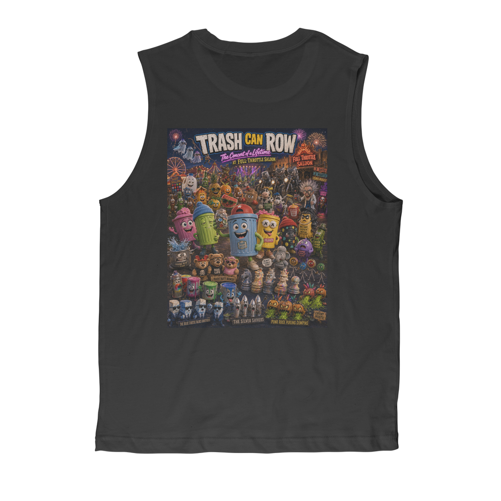 Trash Can Row: Concert for a Lifetime – Premium Adult Muscle Top