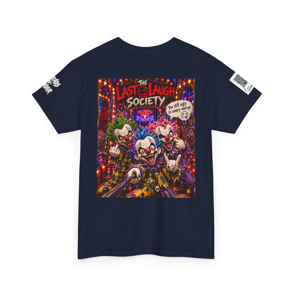 The Last Laugh Society Tee #147 — Carnival Clown Horror Graphic T-Shirt
