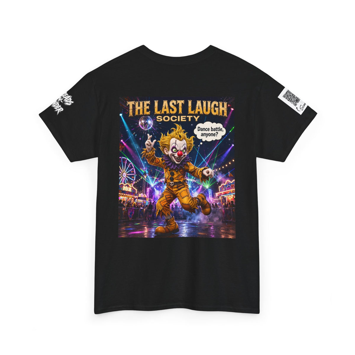 The Last Laugh Society Tee #152 — Carnival Clown Horror Graphic T-Shirt