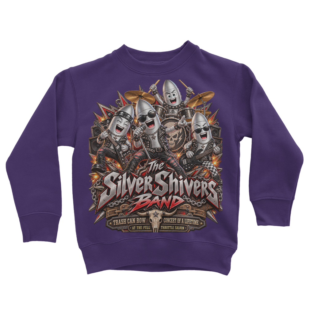 The Silver Shivers Band Classic Kids Sweatshirt