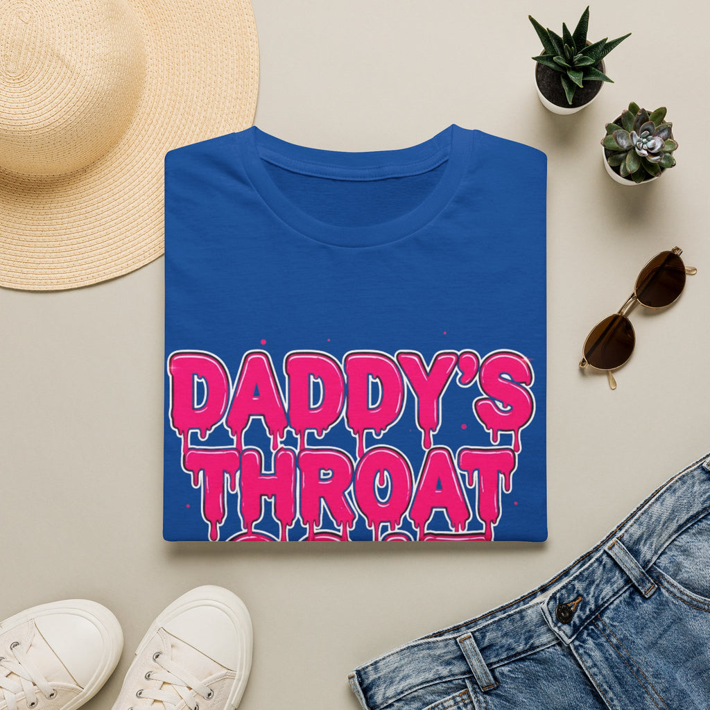Graphic Tee — "Daddy's Throat" Drip Lettering Shirt