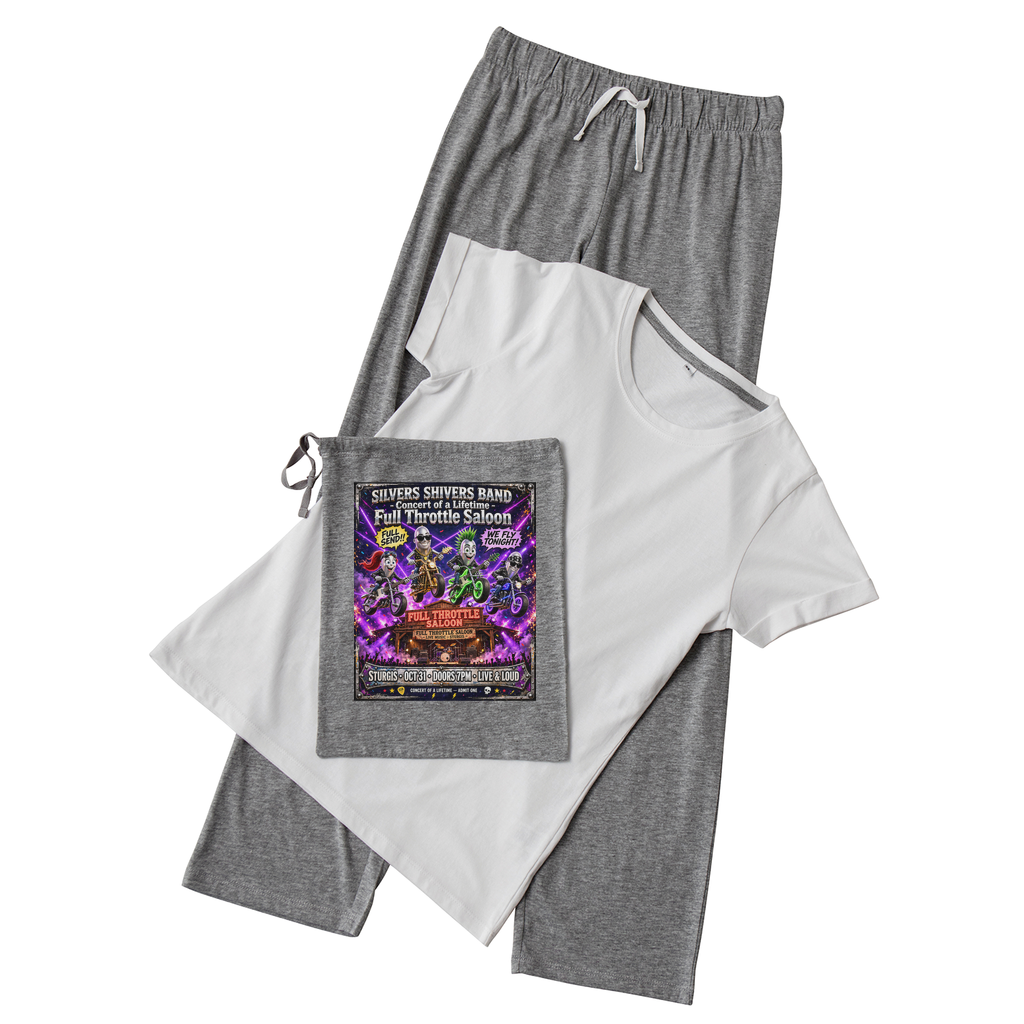 The Silver Shivers Band Women's Long Pant Pyjama Set