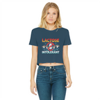 AOB Classic Women's Cropped Raw Edge T-Shirt