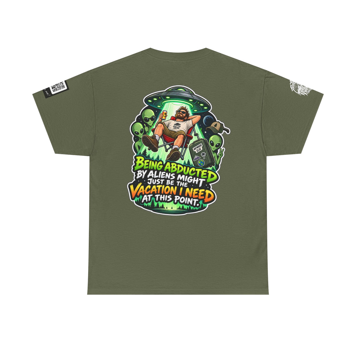 Alien Abduction Is the Vacation I Need Back Graphic Tee