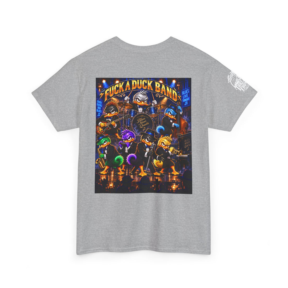 Blues Live Tonight — FUCK A DUCK BAND Back Graphic Tee