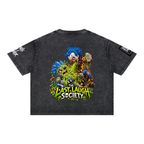 Mineral Wash Boxy Cotton T-Shirt - The last Laugh Society