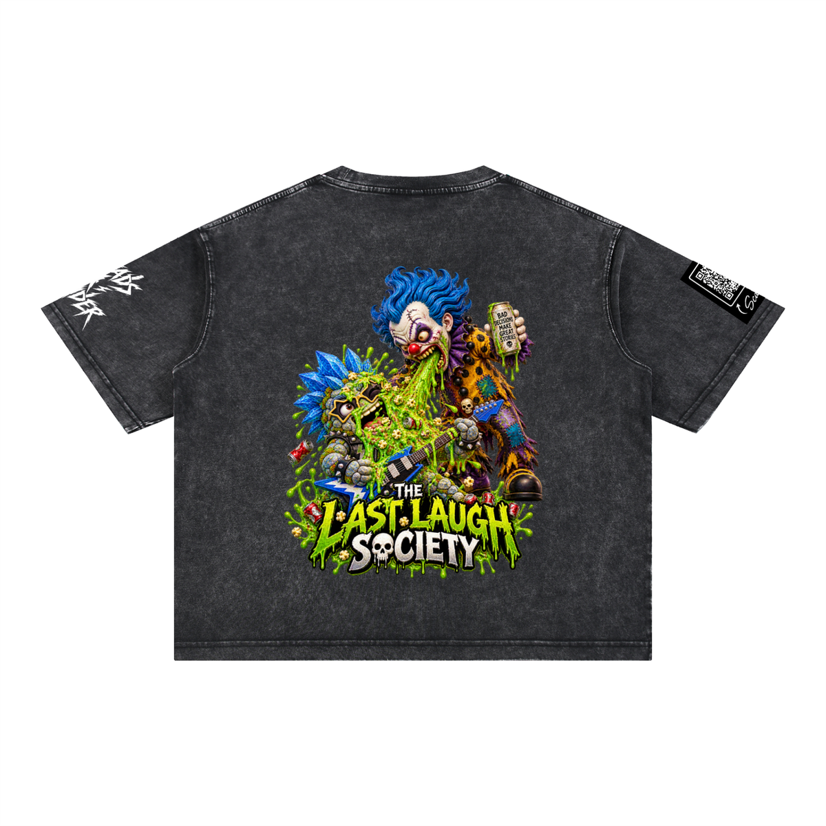 Mineral Wash Boxy Cotton T-Shirt - The last Laugh Society