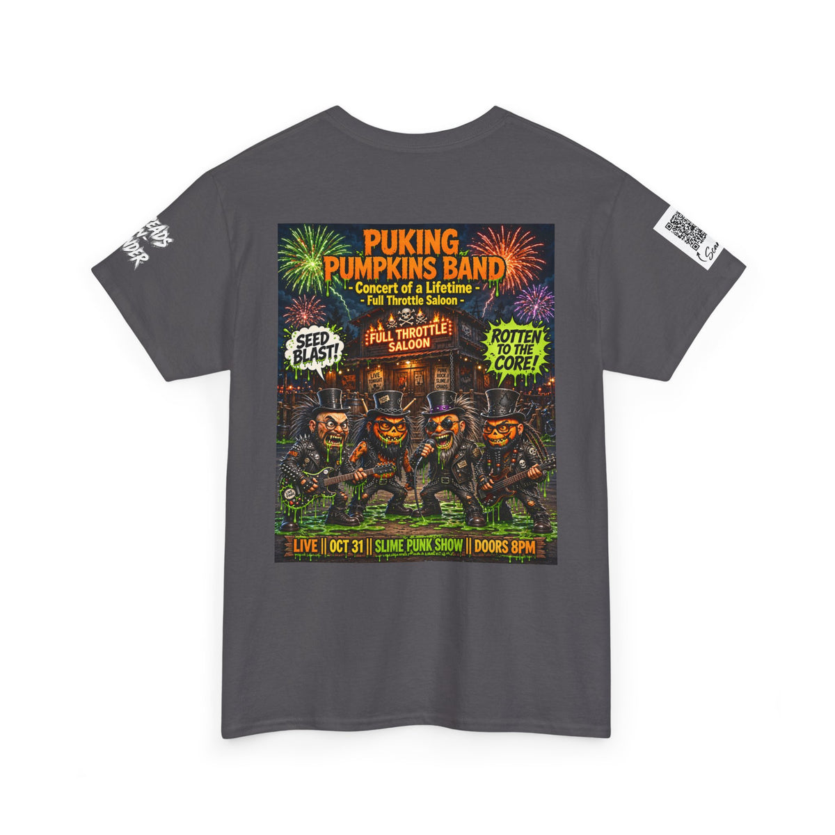 The Puking Pumpkins Band #5 — Concert of Life - Horror Graphic T-Shirt