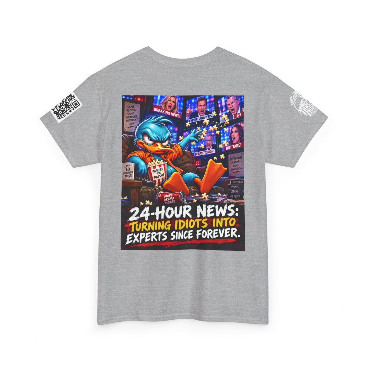 24-Hour News — Turning Idiots Into Experts Back Graphic Tee