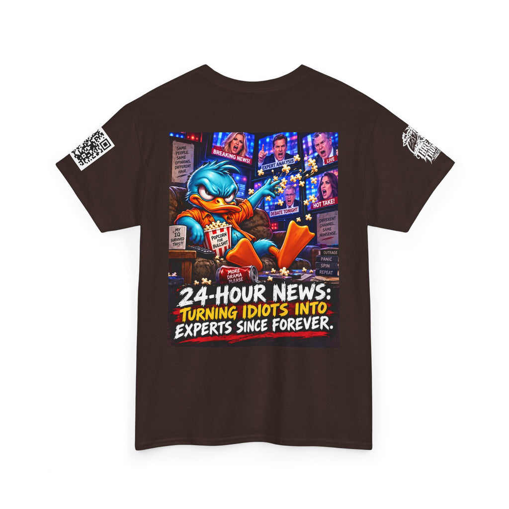 24-Hour News — Turning Idiots Into Experts Back Graphic Tee
