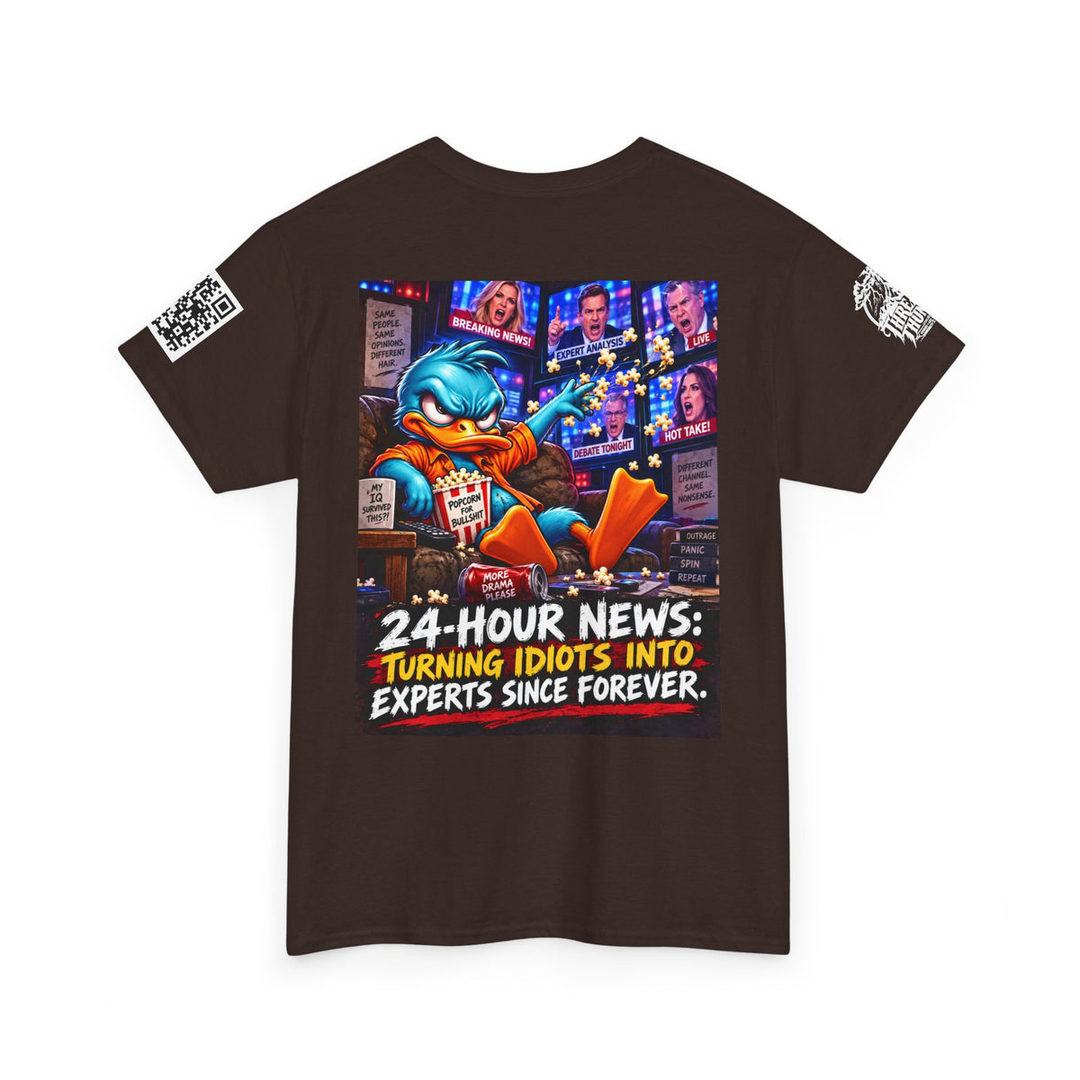24-Hour News — Turning Idiots Into Experts Back Graphic Tee