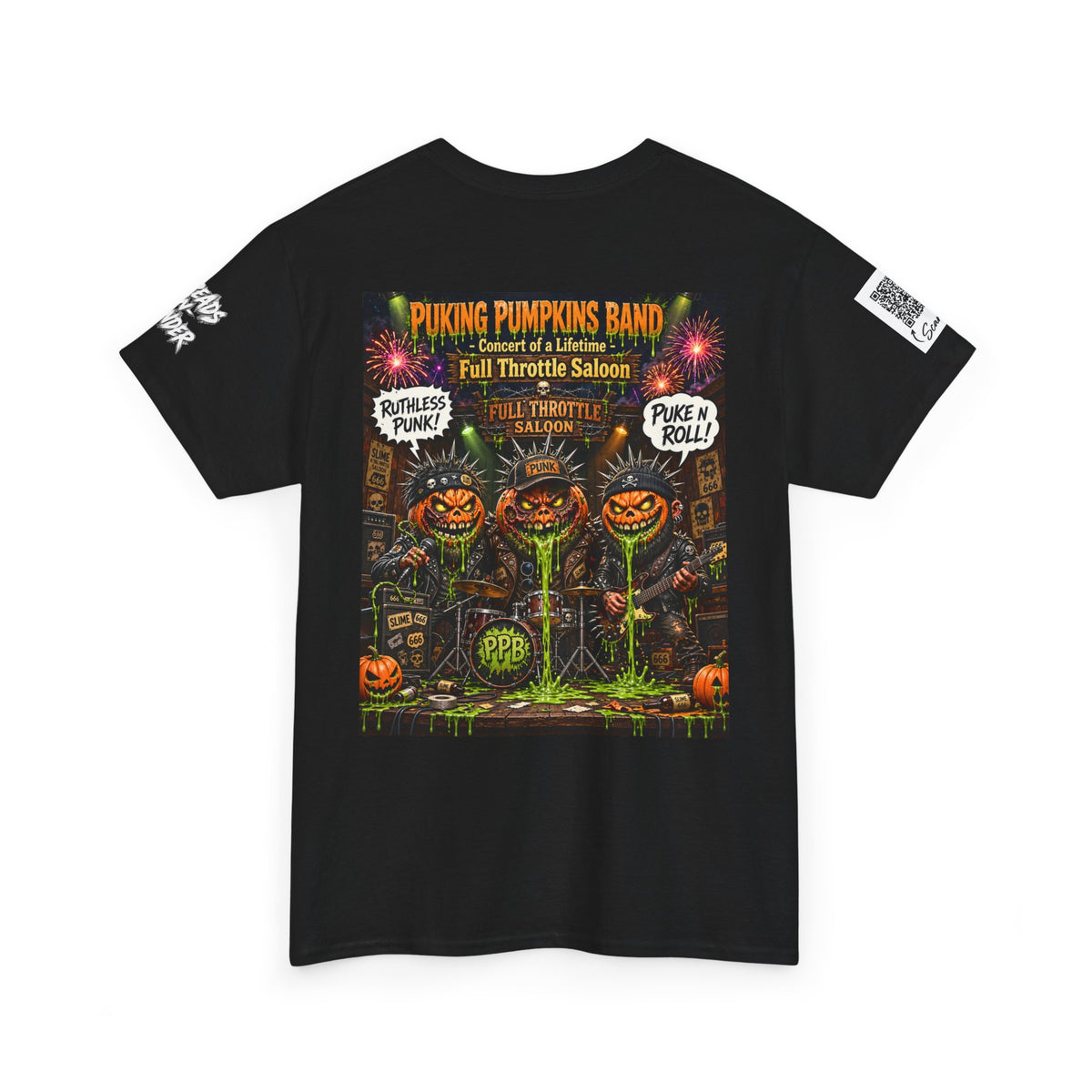 The Puking Pumpkins Punks #8 — Concert of Life - Horror Graphic T-Shirt