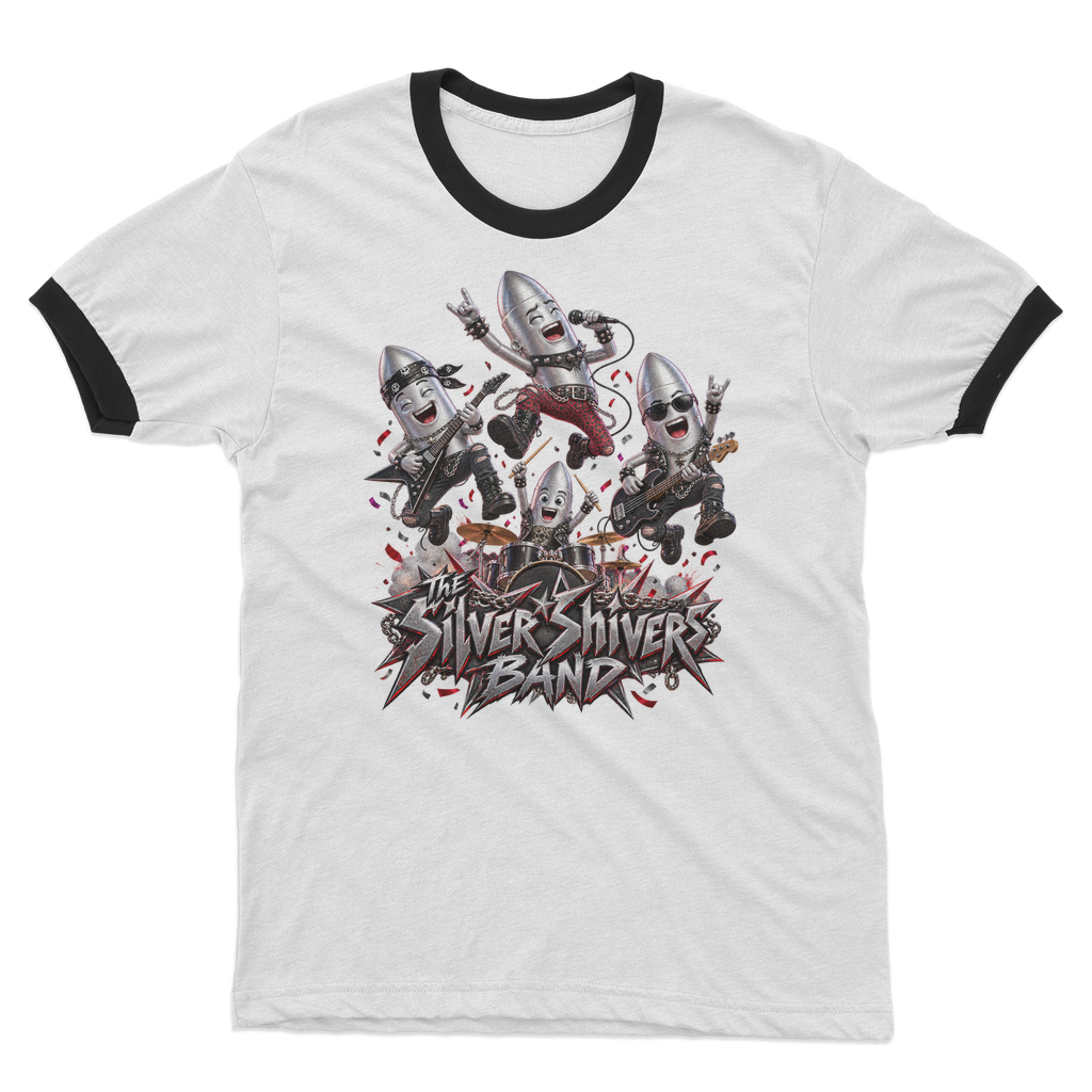The Silver Shivers Band Adult Ringer T-Shirt