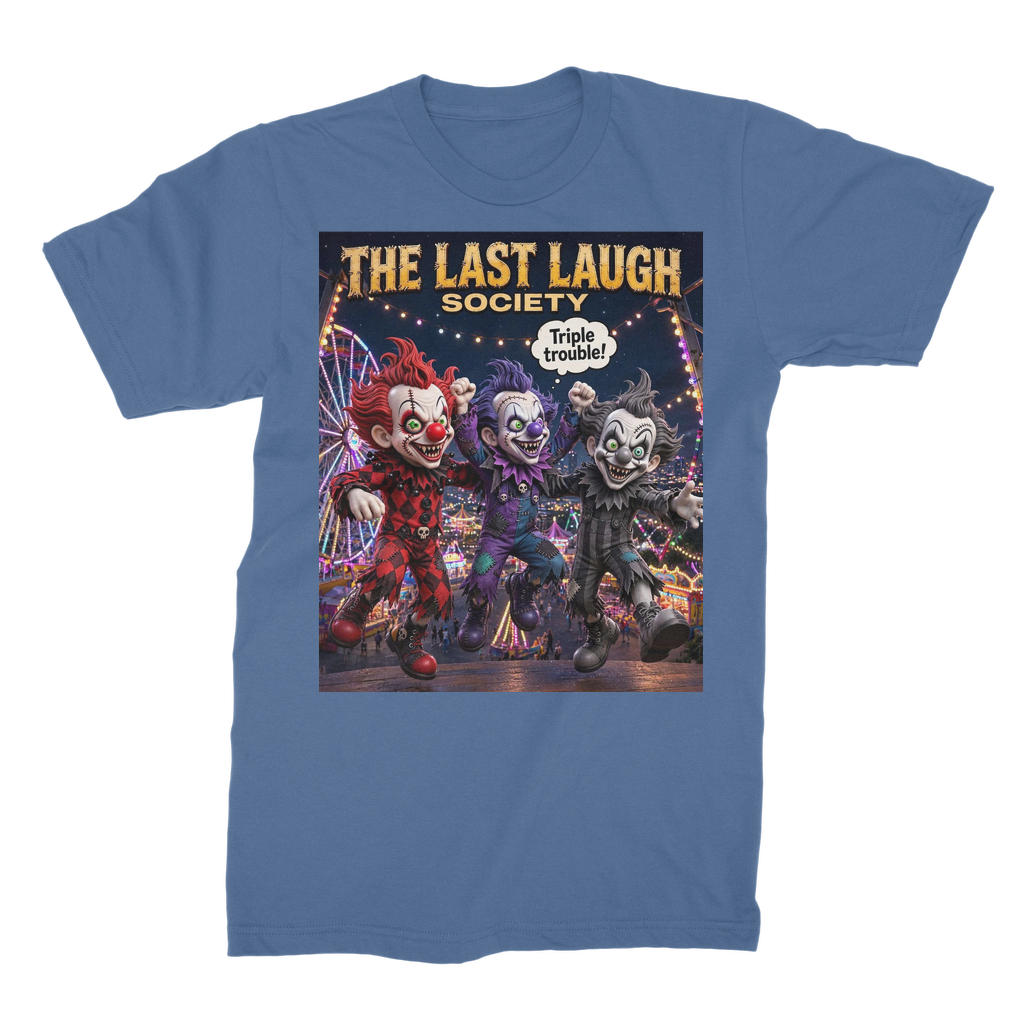 The Last Laugh Society Premium Jersey Adult T-Shirt