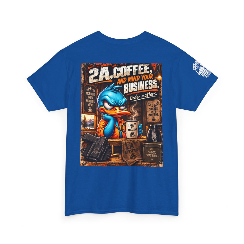 2A, Coffee, and Mind Your Business Back Graphic Tee