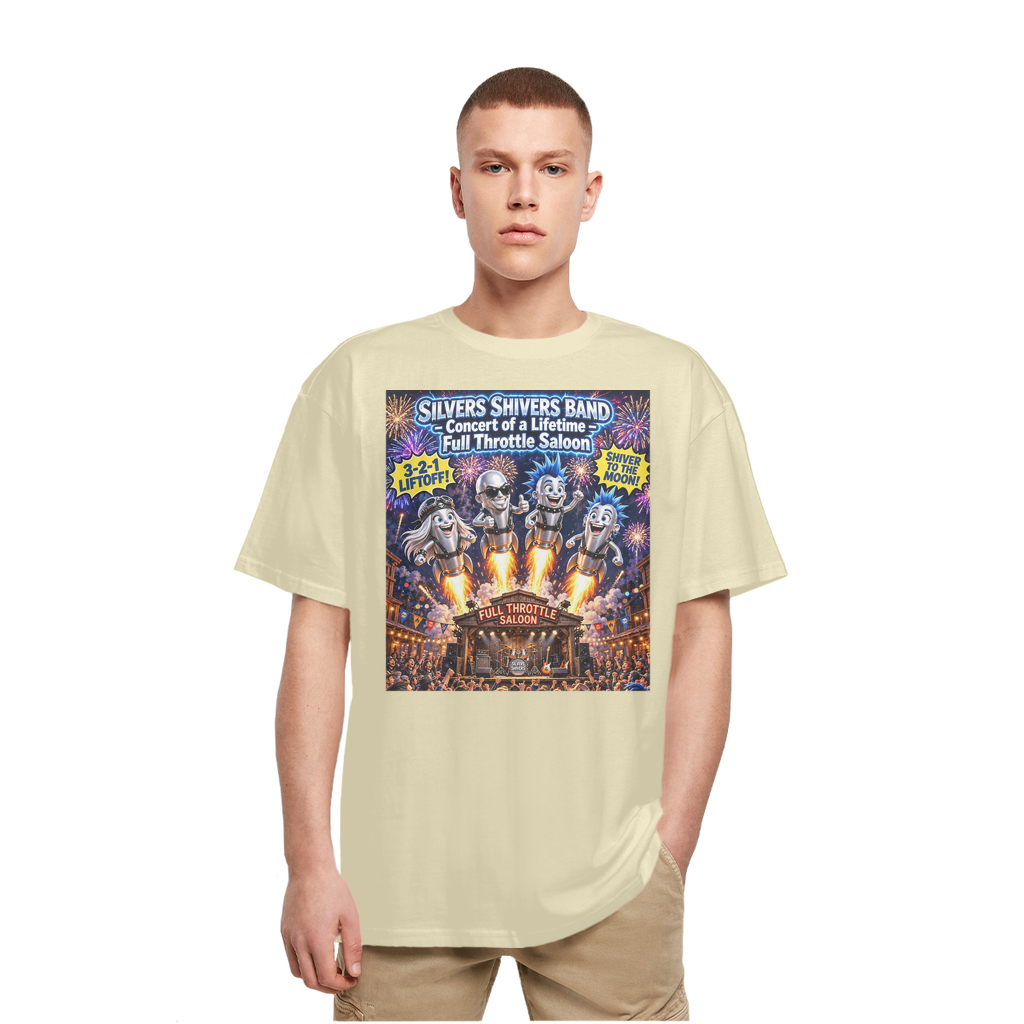 The Silver Shivers Band Heavy Oversized T-Shirt