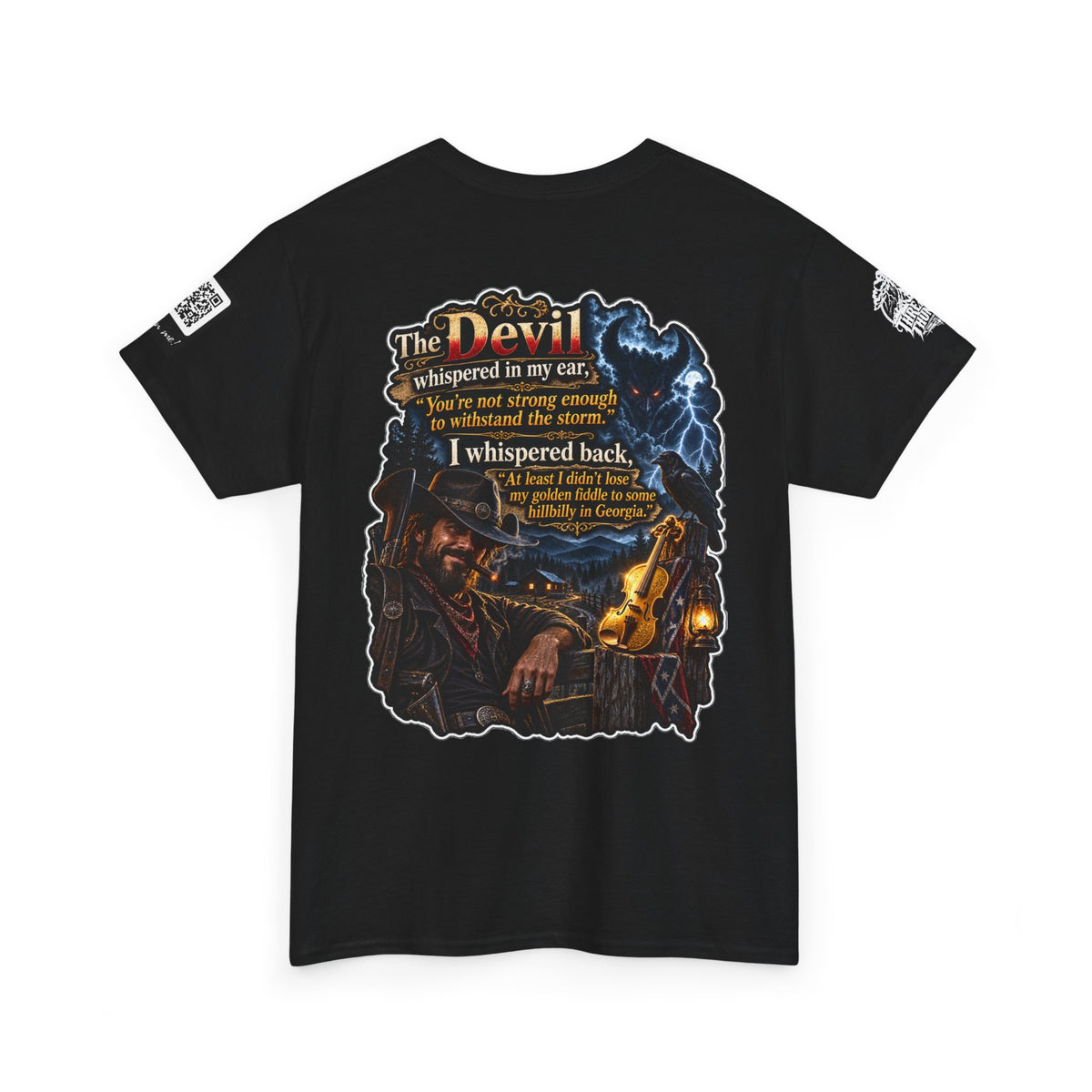 The Devil Whispered About the Storm — Georgia Hillbilly Back Graphic Tee