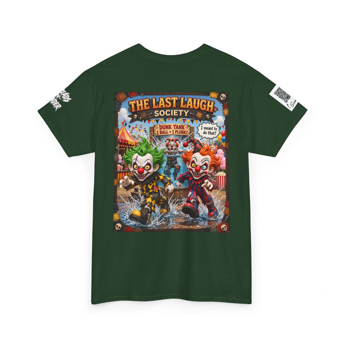 The Last Laugh Society Tee #131 — Carnival Clown Horror Graphic T-Shirt