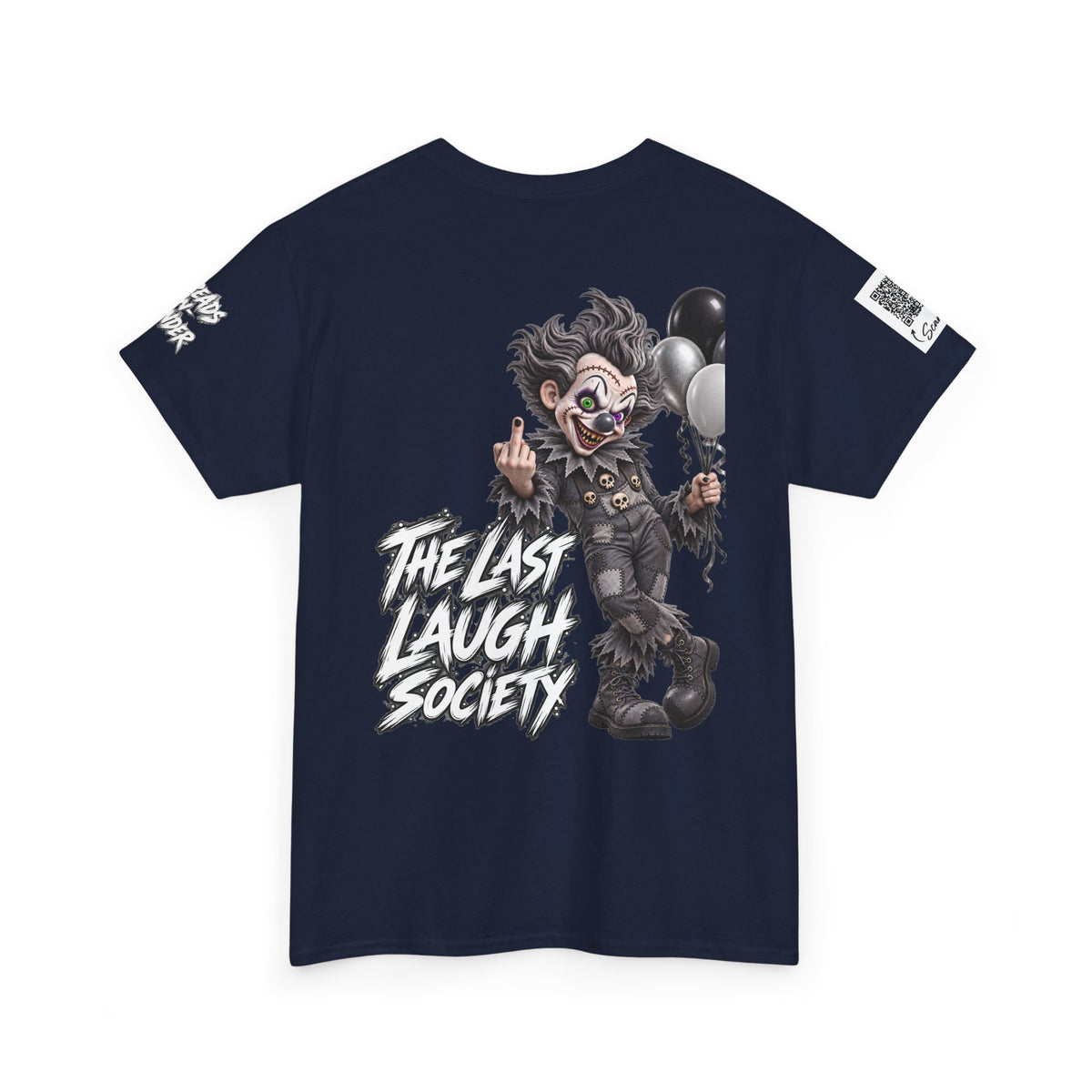 The Last Laugh Society Tee #119 — Carnival Clown Horror Graphic T-Shirt