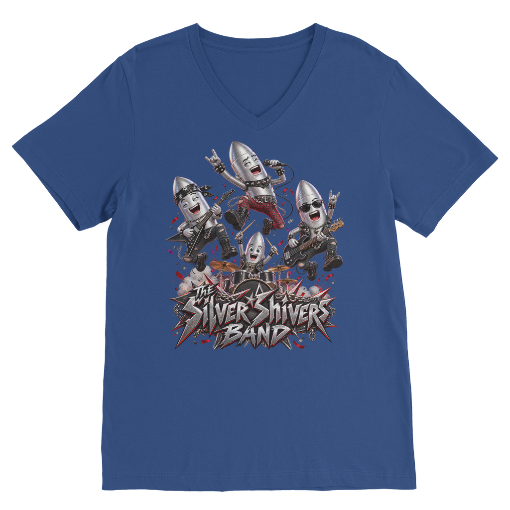 The Silver Shivers Band Classic V-Neck T-Shirt