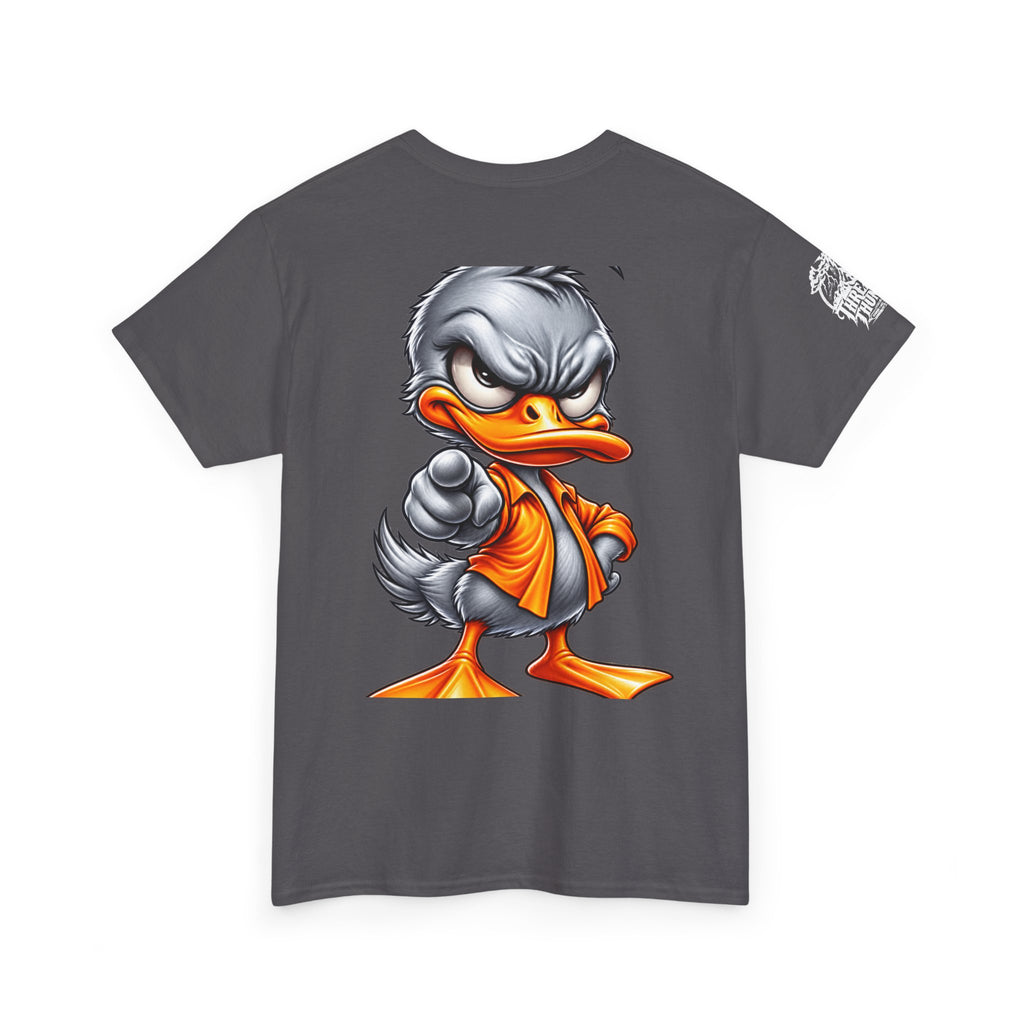 Silver Rebel Duck Character Back Graphic Tee