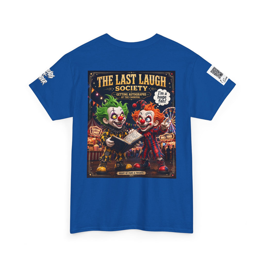 The Last Laugh Society Tee #124 — Carnival Clown Horror Graphic T-Shirt
