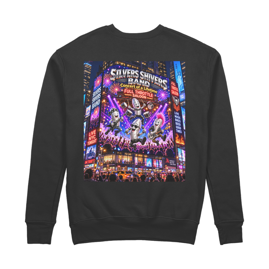The Silver Shivers Band 100% Organic Cotton Sweatshirt