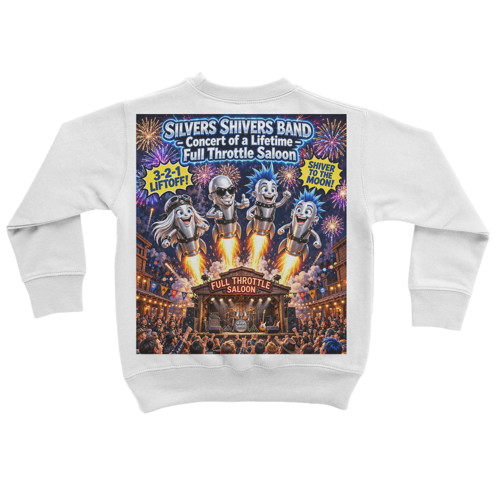 The Silver Shivers Band Classic Kids Sweatshirt
