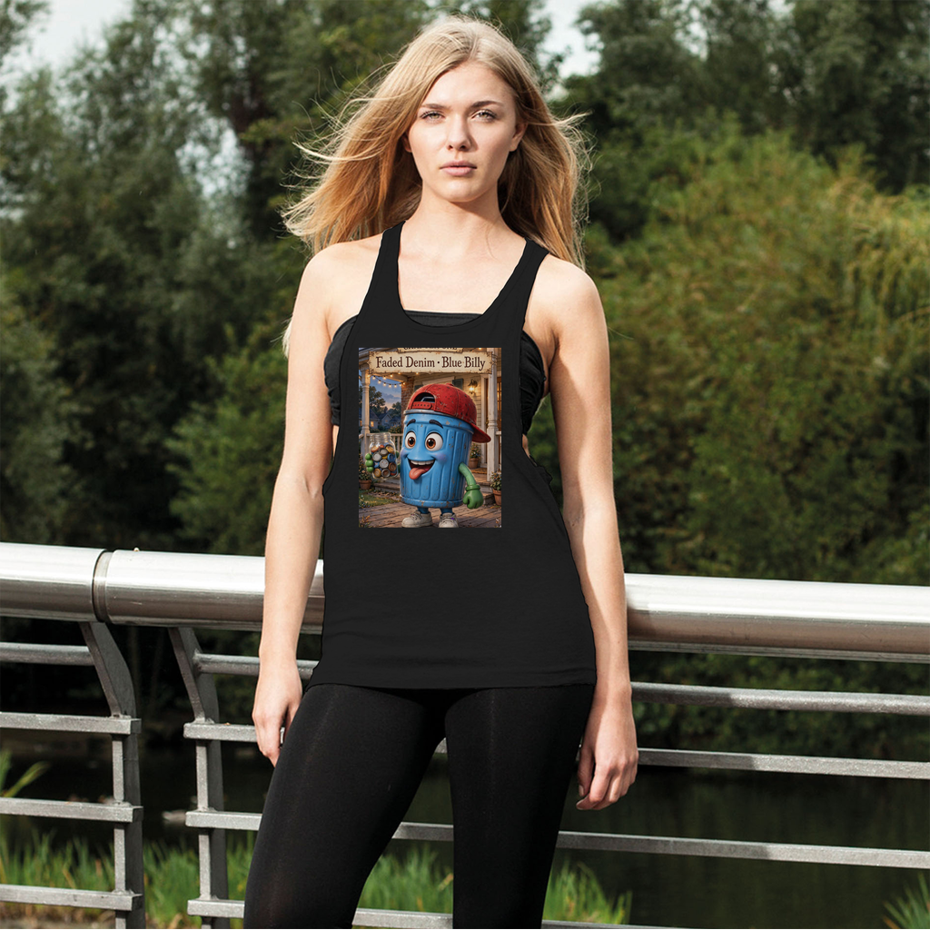 Trash Can Row Women's Loose Racerback Tank Top