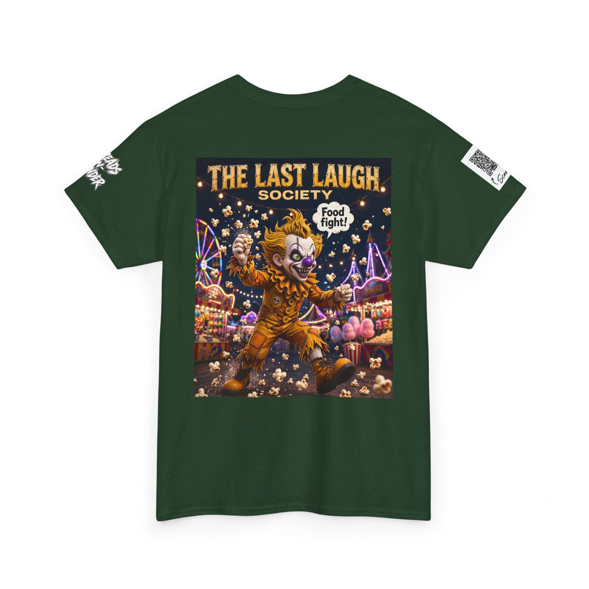 The Last Laugh Society Tee #158 — Carnival Clown Horror Graphic T-Shirt