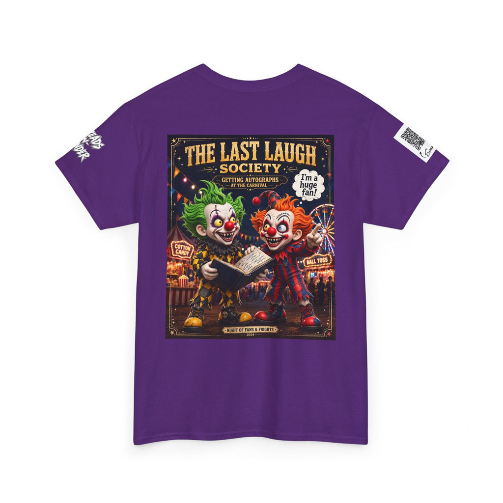 The Last Laugh Society Tee #124 — Carnival Clown Horror Graphic T-Shirt