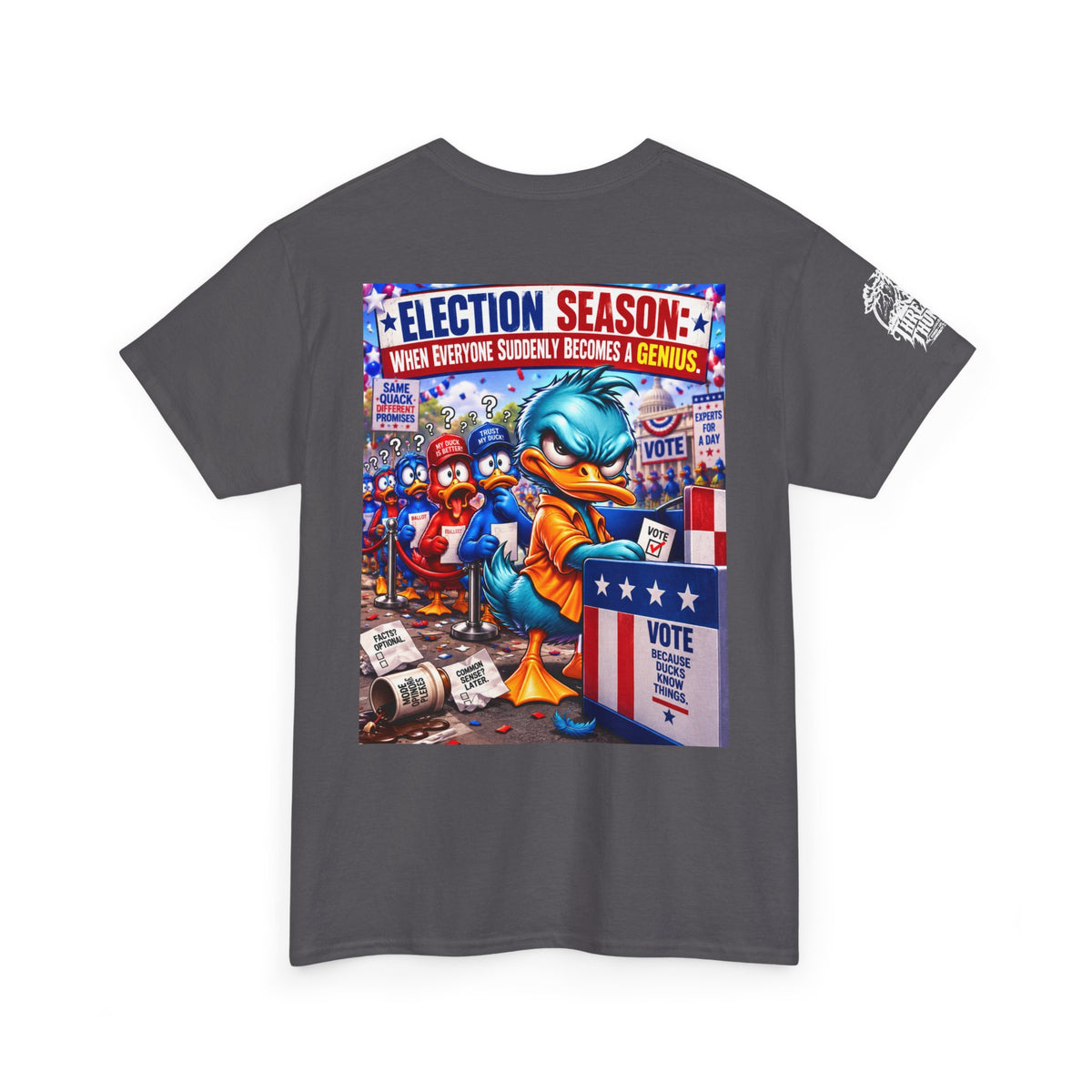 Election Season — When Everyone Suddenly Becomes a Genius Back Graphic Tee