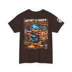 Support the Troops, Defend the Rights Back Graphic Tee