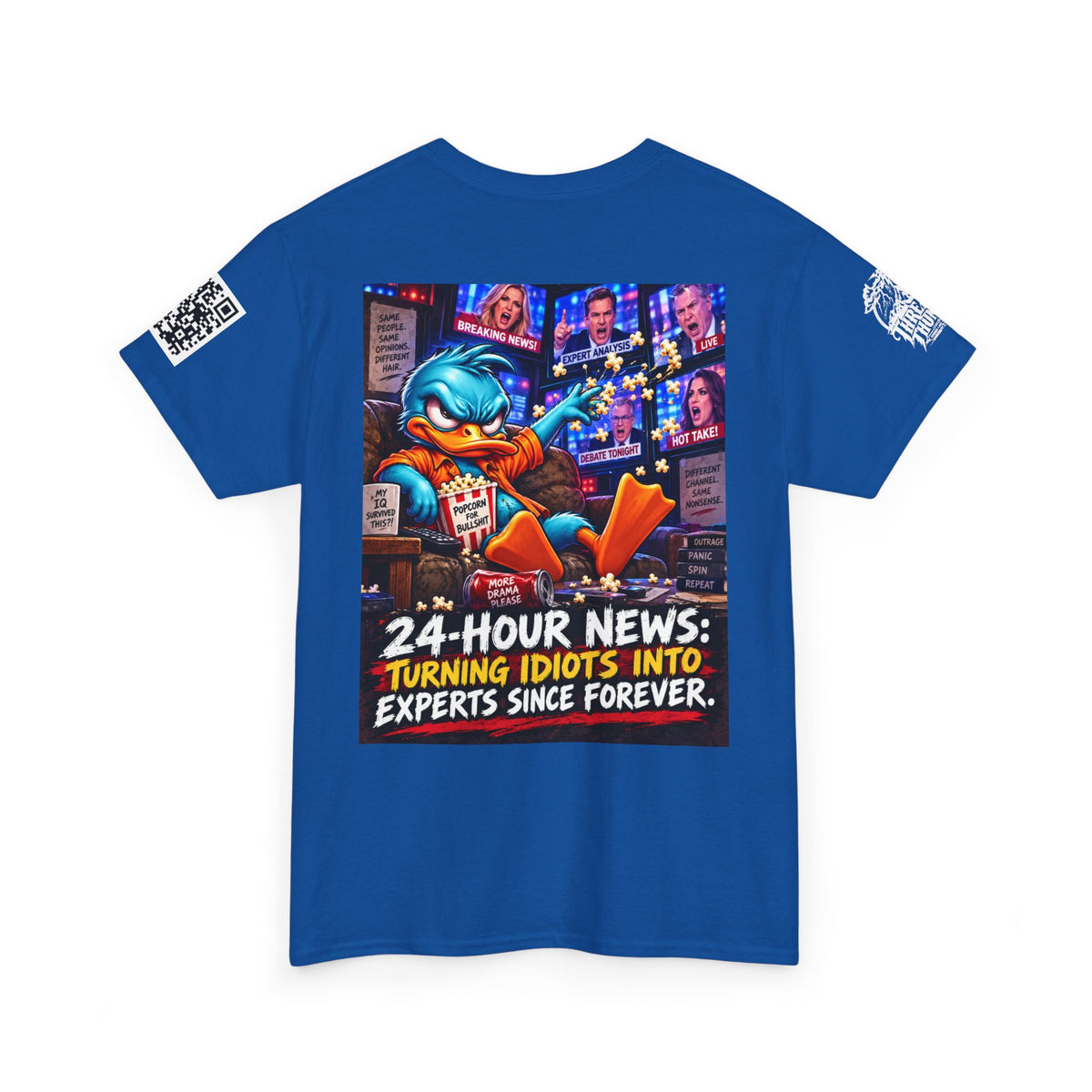24-Hour News — Turning Idiots Into Experts Back Graphic Tee