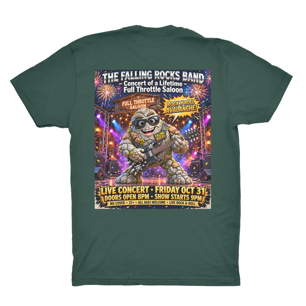 Falling Rocks COllection Organic Adult T-Shirt
