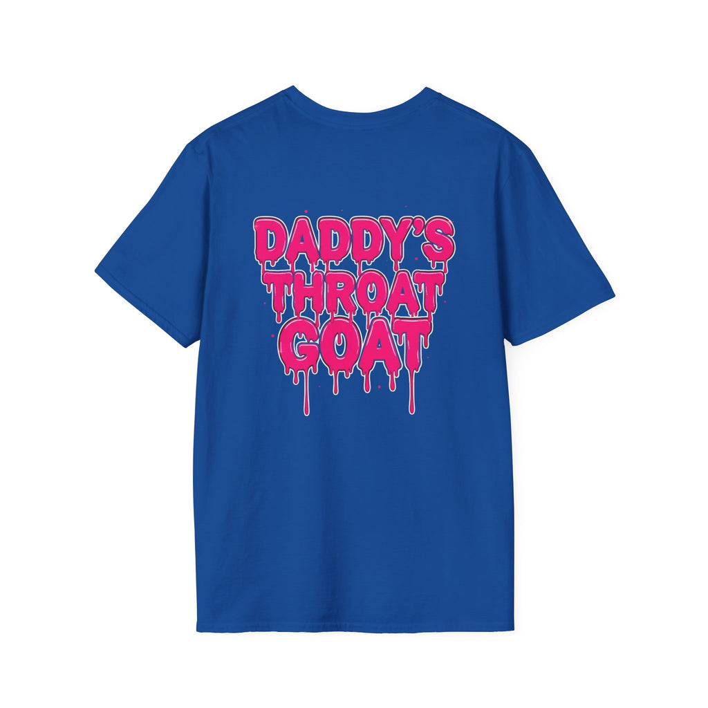 Graphic Tee — "Daddy's Throat" Drip Lettering Shirt