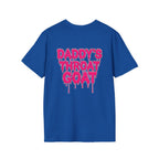 Graphic Tee — "Daddy's Throat" Drip Lettering Shirt