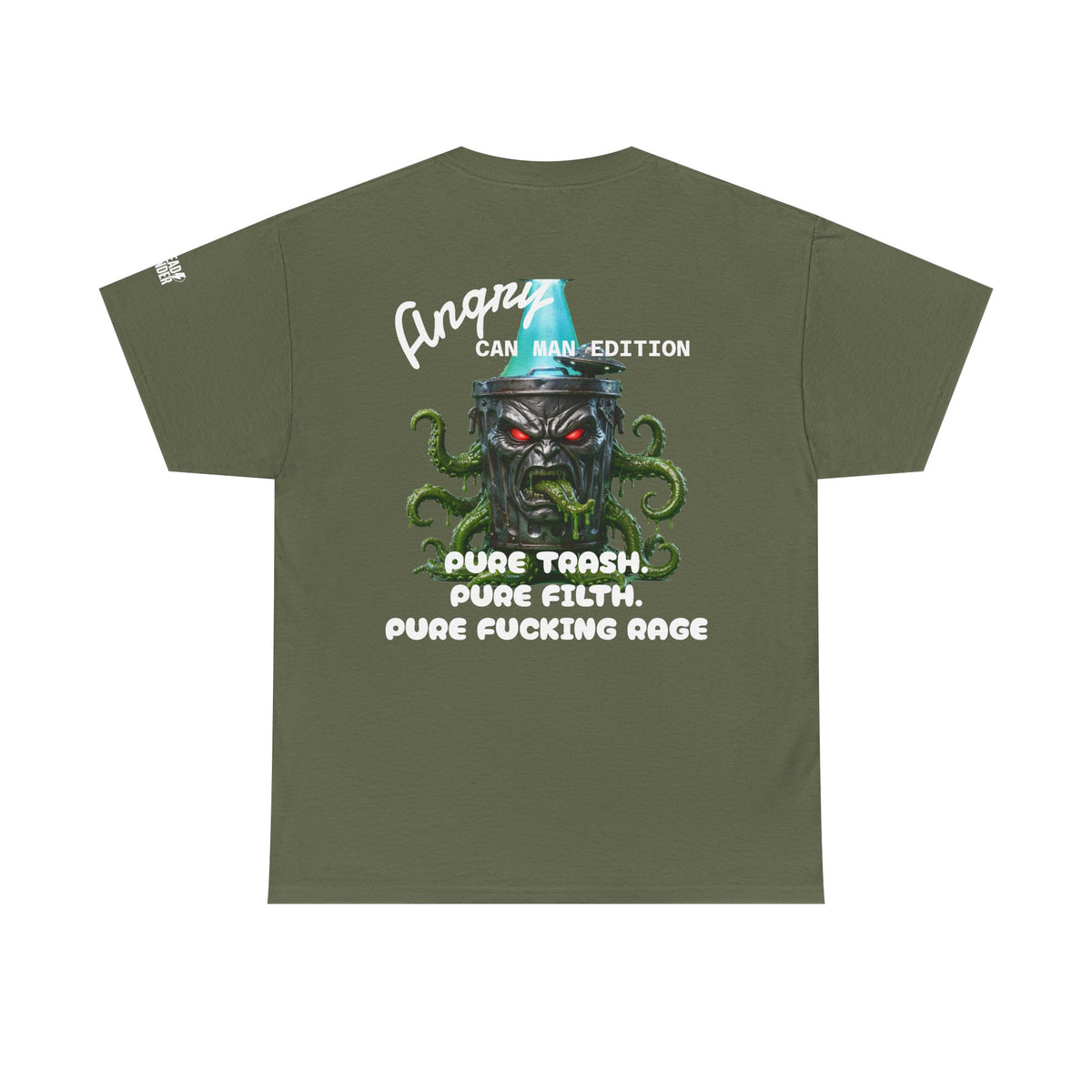 T-Shirt — Angry Can Man Monster Graphic Tee