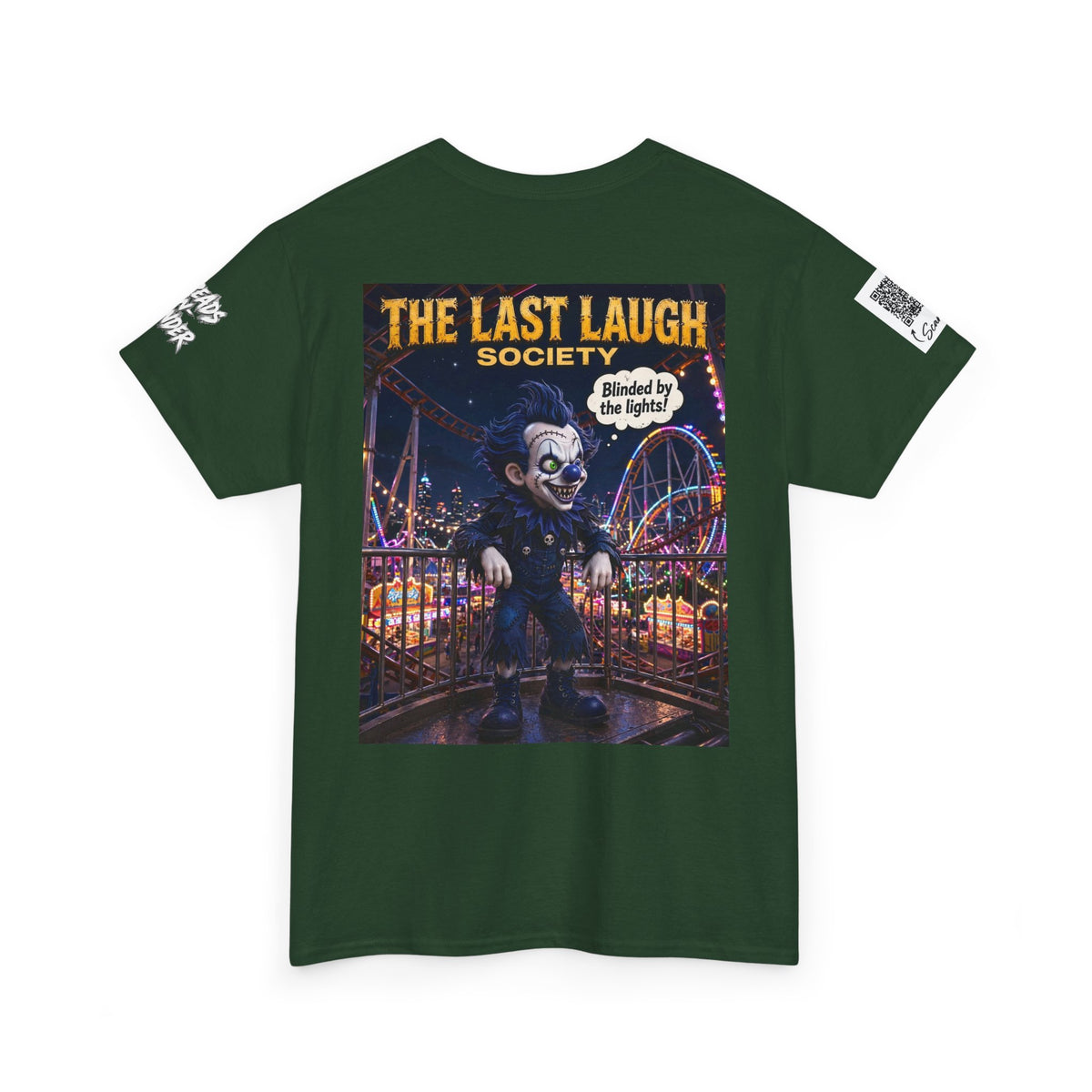 The Last Laugh Society Tee #106 — Carnival Clown Horror Graphic T-Shirt